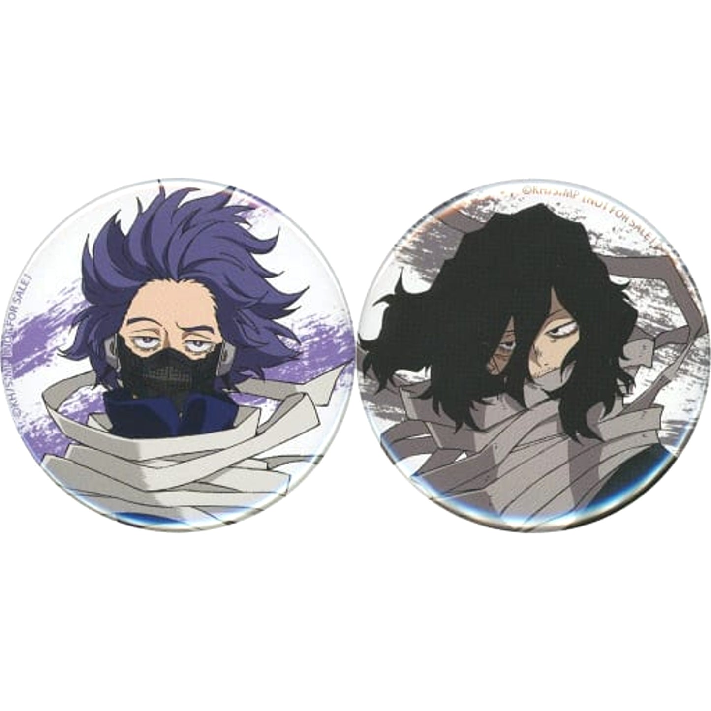 My Hero Academia Hitoshi Shinso Shota Aizawa Can Badge animate Limited Blu-ray/DVD 5th Vol.4 Purchase Bonus Buttons [USED]