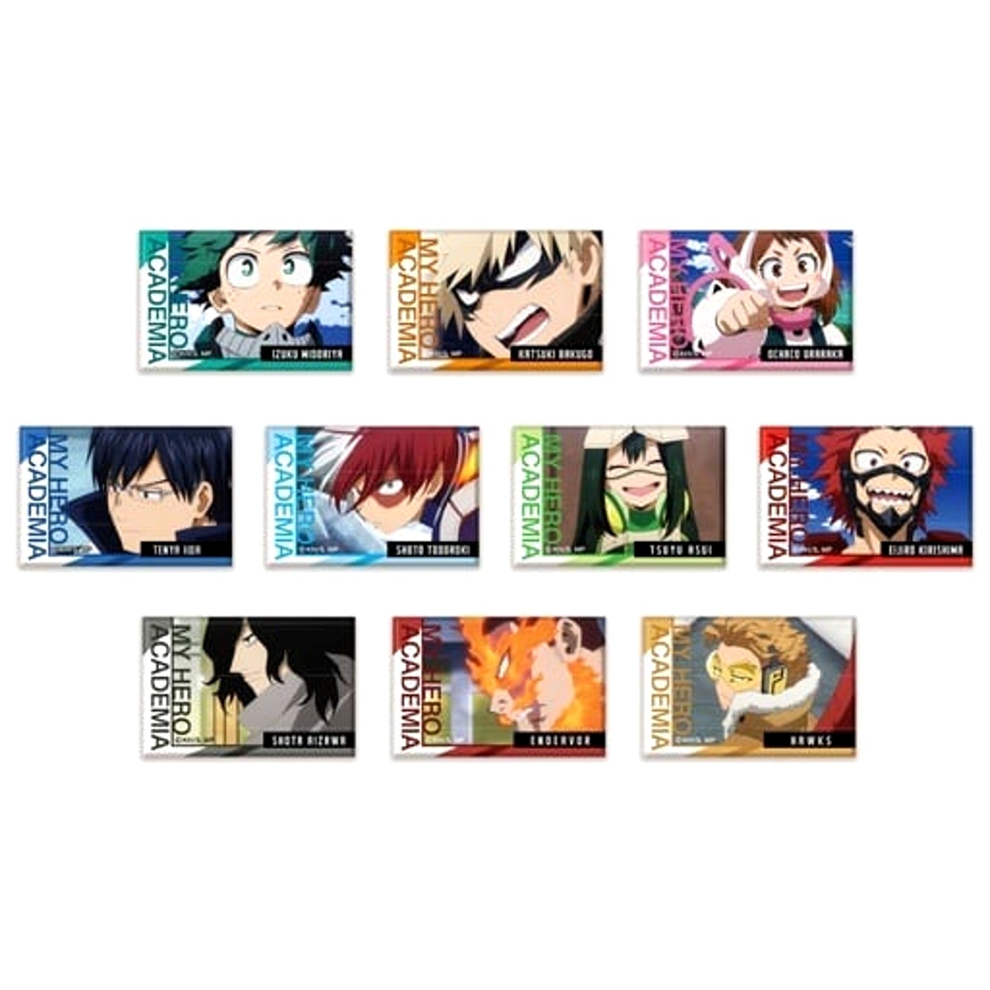 Hawks & Others My Hero Academia All 10 Types Set Square Button Vol.4 [USED]