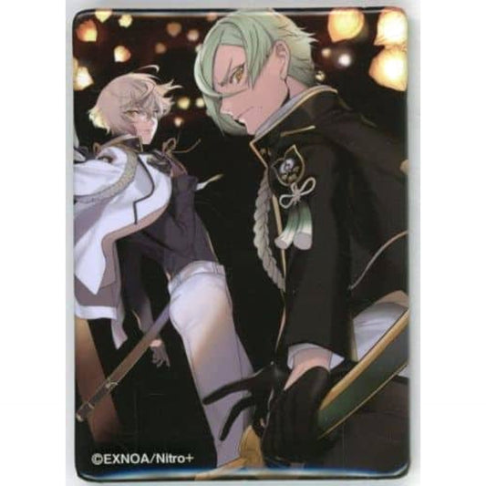 Higekiri Hizamaru Touken Ranbu ONLINE Newly Drawn Illustration Square Button Collection 2 Expedition to the Present World Miyako Musubi Akari Musubi Exhibition Limited [USED]
