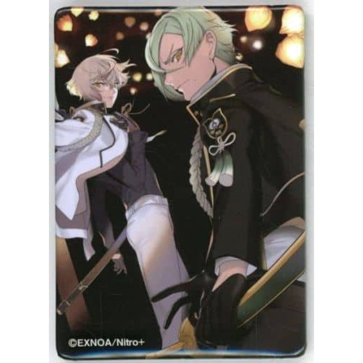 Touken Ranbu ONLINE Higekiri Hizamaru Newly Drawn Illustration Square Can Badge Collection 2 Expedition to the Present World Miyako Musubi Akari Musubi Exhibition Limited Buttons [USED]