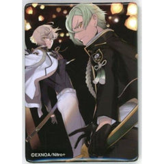 Touken Ranbu ONLINE Higekiri Hizamaru Newly Drawn Illustration Square Can Badge Collection 2 Expedition to the Present World Miyako Musubi Akari Musubi Exhibition Limited Buttons [USED]