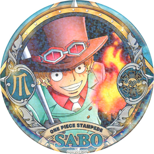 Sabo One Piece: Stampede Set of 4 Yakara Button 7net Limited 2nd Edition Movieticket Card Benefits [USED]