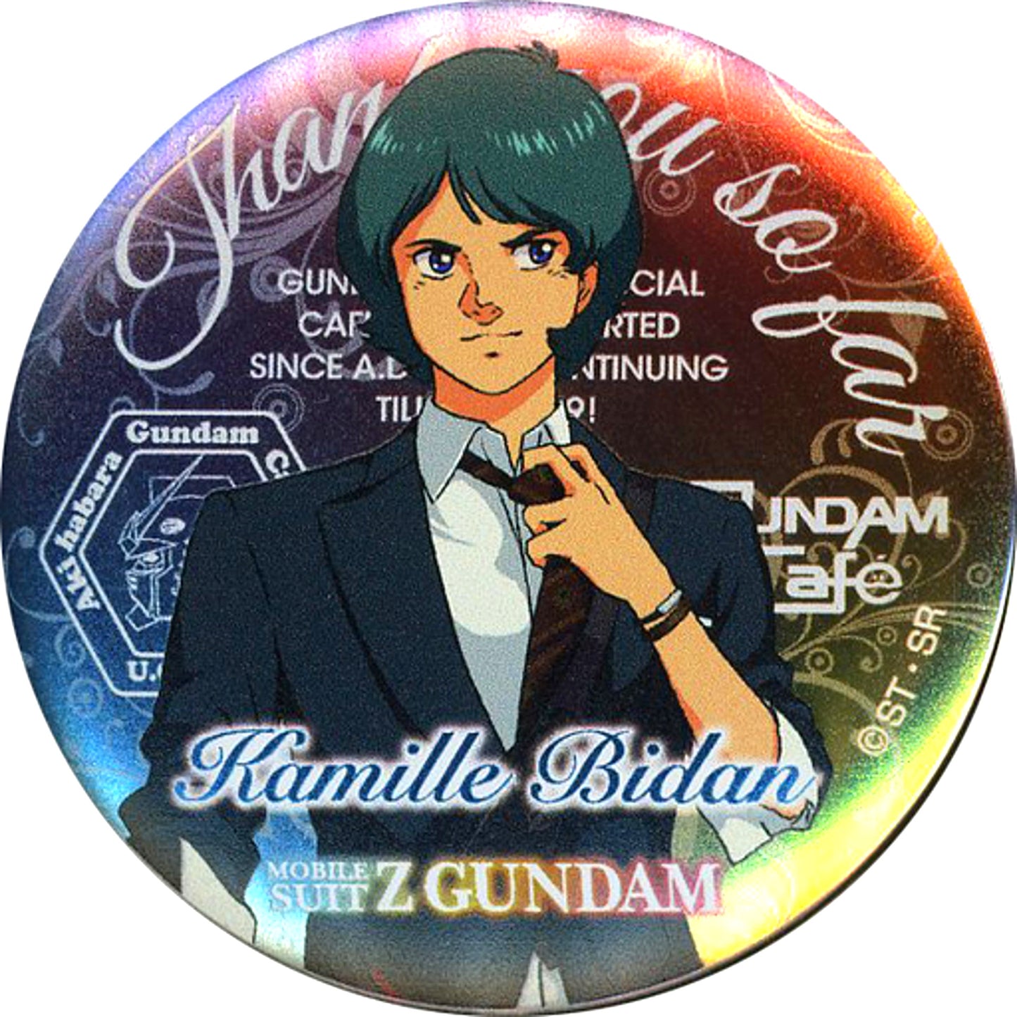Kamille Bidan Gundam Cafe Arigato Project Gundam Cafe Select Magnet Badge Thanks Ver. [USED]