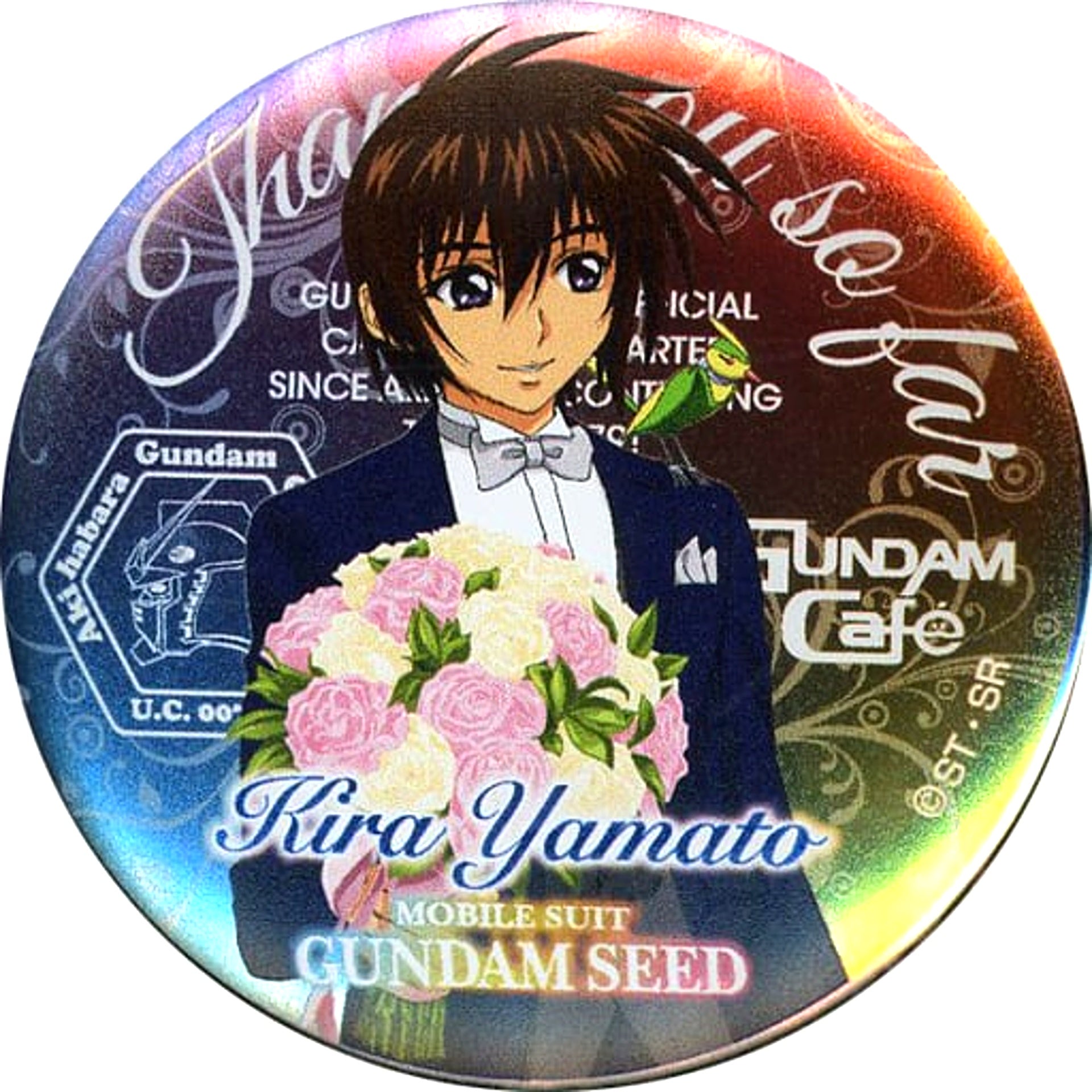 Kira Yamato Gundam Cafe Arigato Project Gundam Cafe Select Magnet Badge Thanks Ver. [USED]