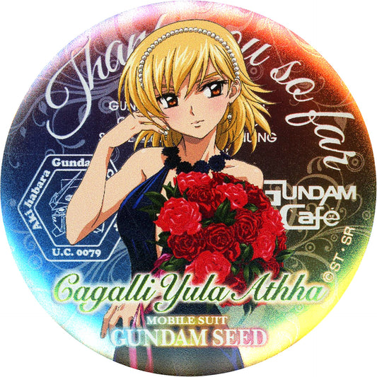 Cagalli Yula Athha GUNDAM Cafe Thank You project Gundam Cafe Select Magnet Badge Thanks Ver. [USED]