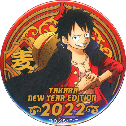 Monkey D. Luffy One Piece Yakara Button New Year Edition Pirate Bag 2022 Black Red [USED]