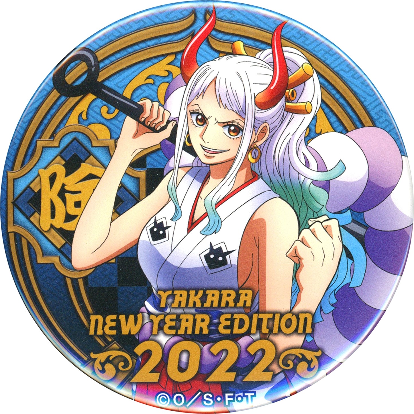 Yamato One Piece Yakara Button New Year Edition Pirate Bag 2022 Black Red [USED]