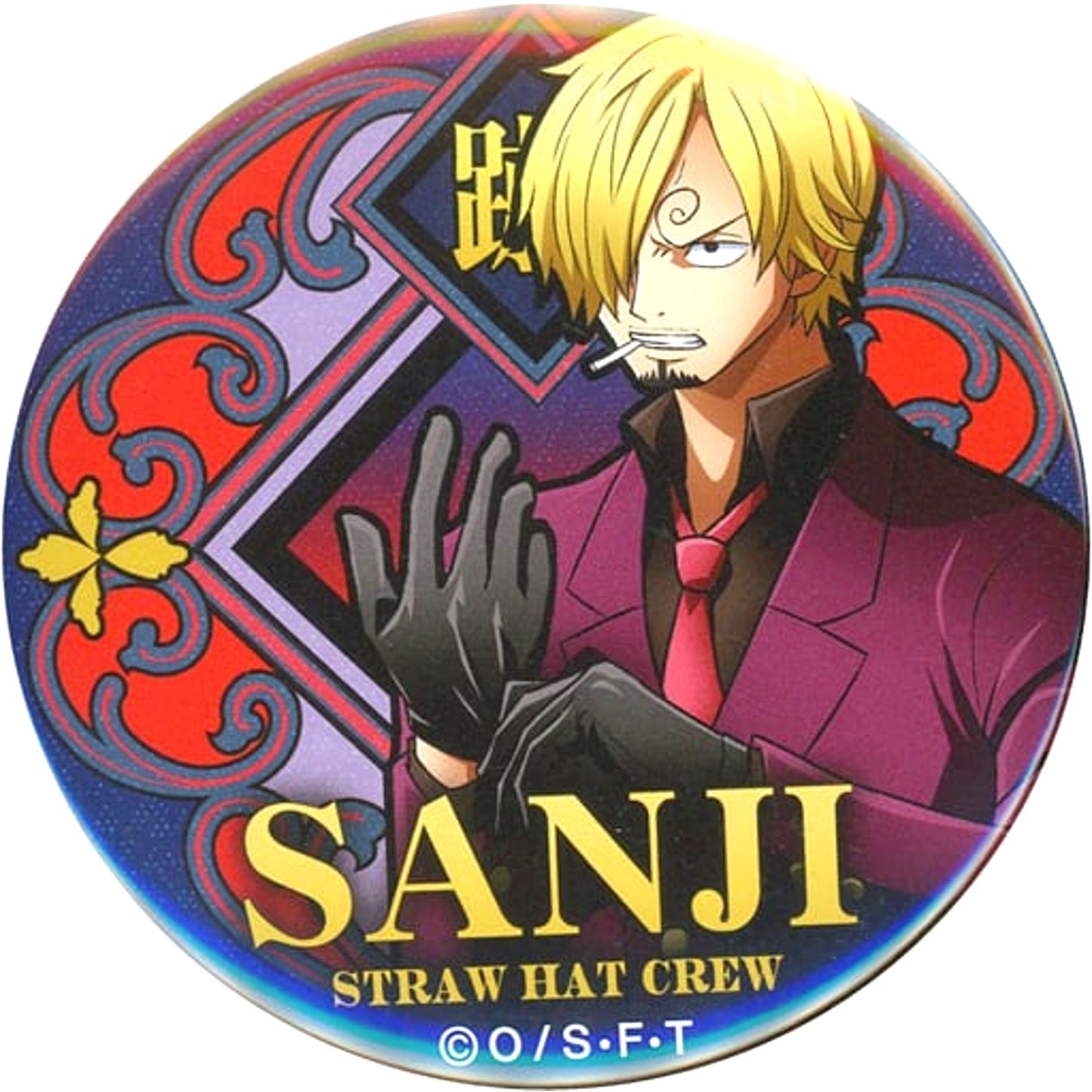 Sanji One Piece Yakara Button Vol.22 Wano Country 2 [USED]