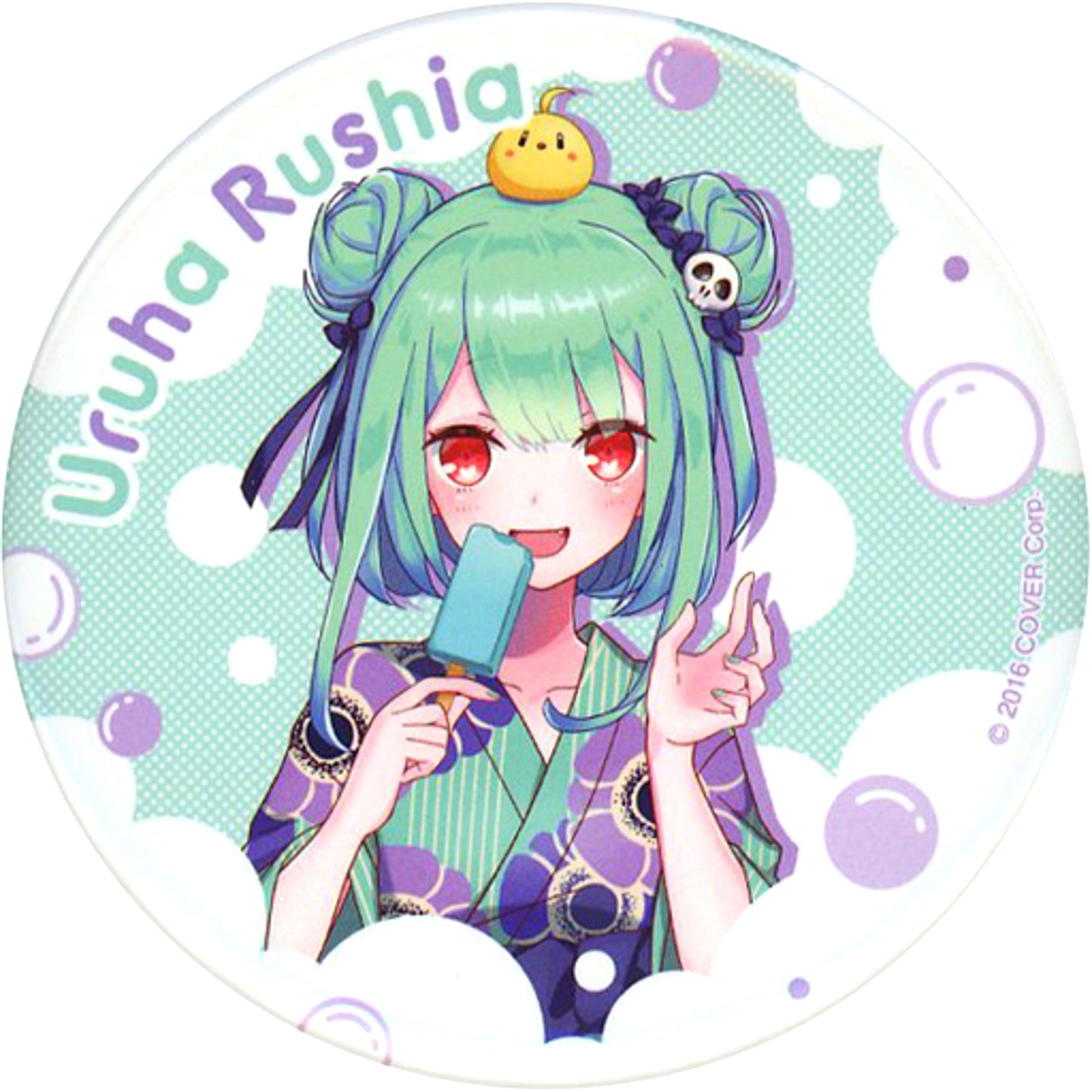 Uruha Rushia Hololive Trading Button Yukata Ver. Gokurakuyu RAKU SPA Furo Life [USED]