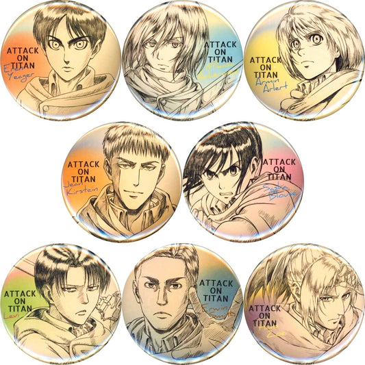 All 8 Types Set Attack on Titan WIT STUDIO Badge Collection Vol. 3 C95 Goods [USED]