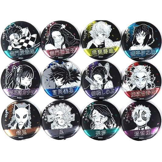 Demon Slayer: Kimetsu no Yaiba Tanjiro Kamado & Others Decollection Can Badge Part 1 All 12 Types Set Buttons [USED]