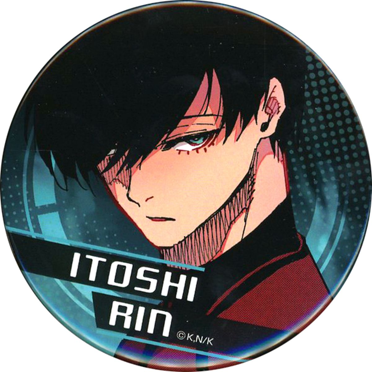 Rin Itoshi Blue Lock Gacha Button Right Eye Hidden [USED]