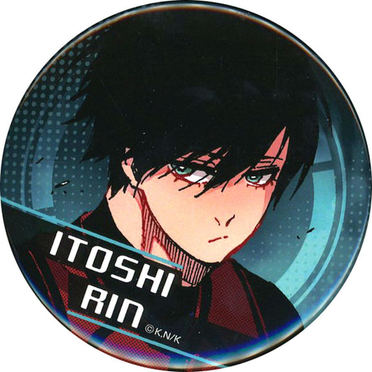 Rin Itoshi Both Eyes Visible Blue Lock Gachatto Button [USED]
