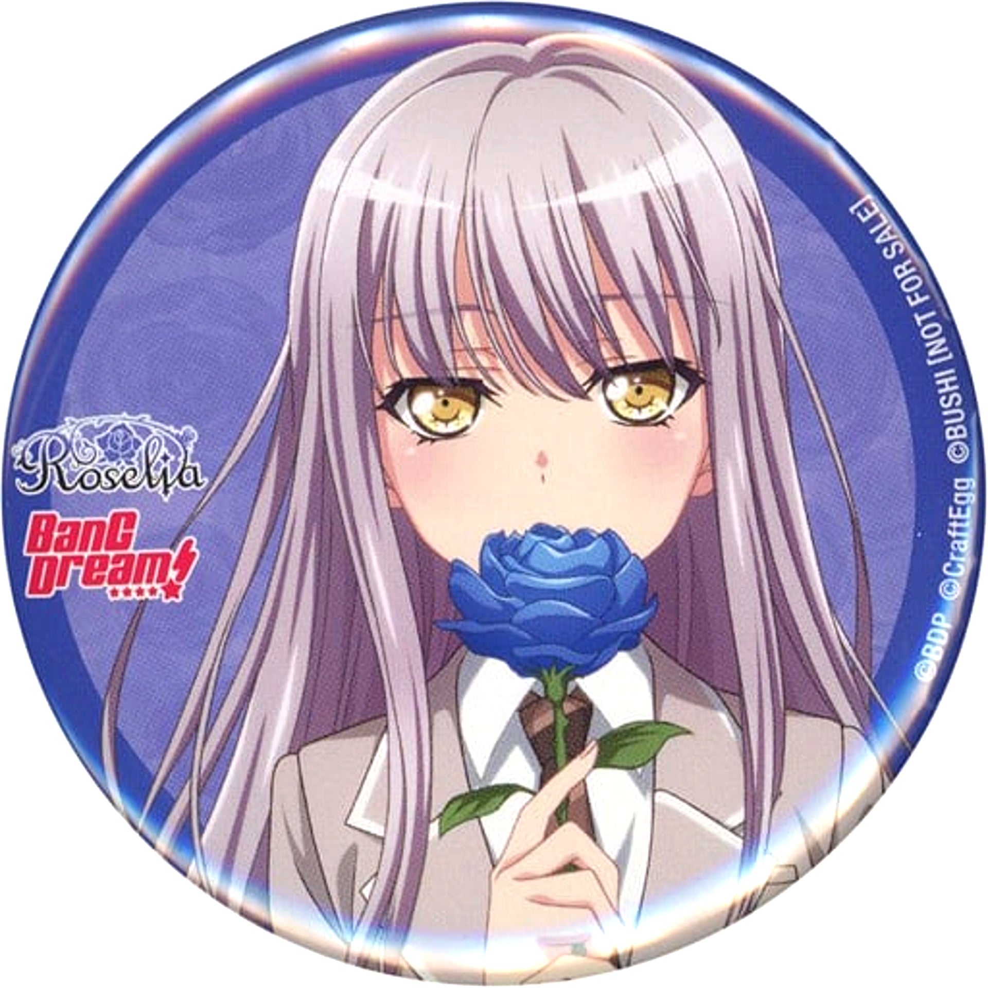 Yukina Minato BanG Dream! I Yakusoku Jacket Design ver. 56mm Button Blu-ray Movie Episode of Roselia I Yakusoku Animate Purchase Bonus [USED]