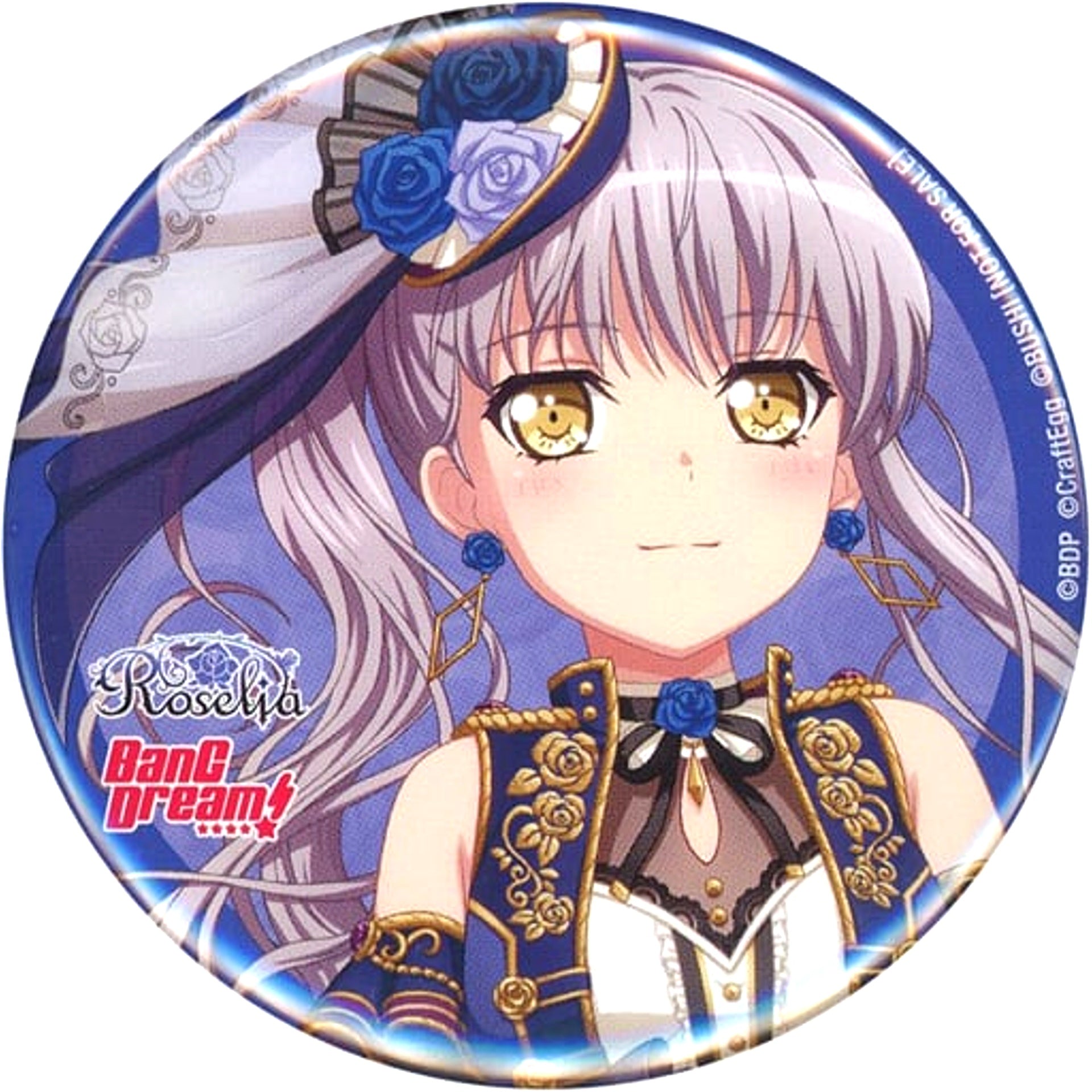 Yukina Minato BanG Dream! II Song I am. Jacket Design ver. 56mm Button Blu-ray Movie Episode of Roselia II Song I am. Animate Purchase Bonus [USED]