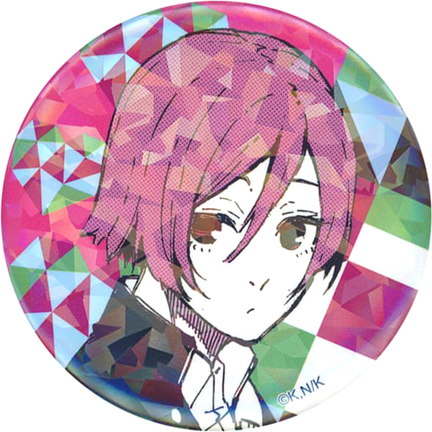Blue Lock Hyoma Chigiri Short Hair Trading Hologram Can Badge Vol.4 Tree Village Cafe Limited Buttons [USED]
