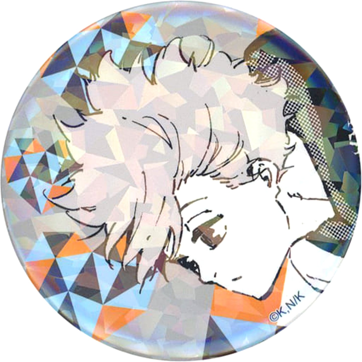 Blue Lock Seishiro Nagi Trading Hologram Can Badge Vol.4 Tree Village Cafe Limited Buttons [USED]