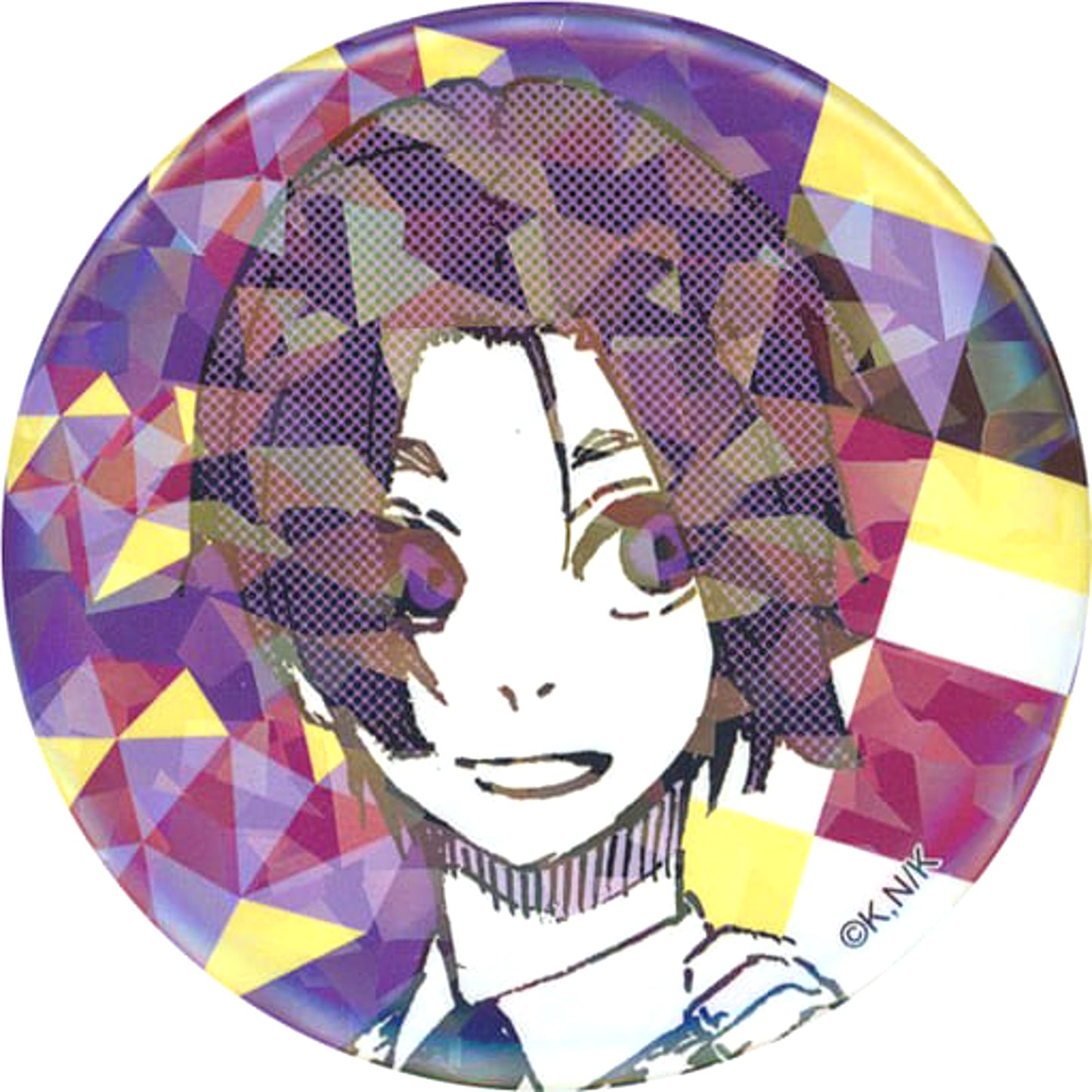 Blue Lock Reo Mikage Trading Hologram Can Badge Vol.4 Tree Village Cafe Limited Buttons [USED]