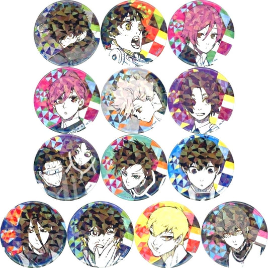 Set of 13 Blue Lock Tree Village Cafe Trading Hologram Button Vol.4 [USED]