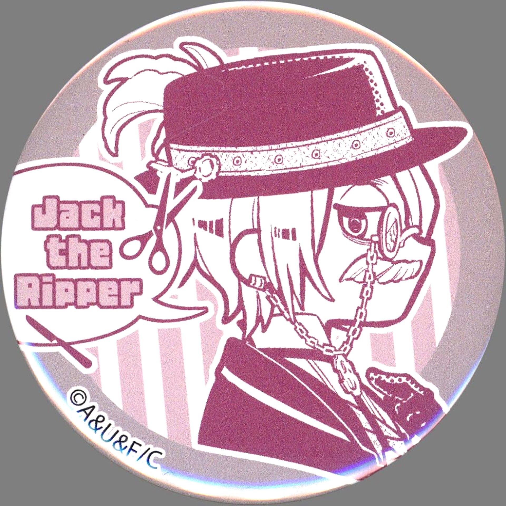 Jack the Ripper Record of Ragnarok Trading Button [USED]