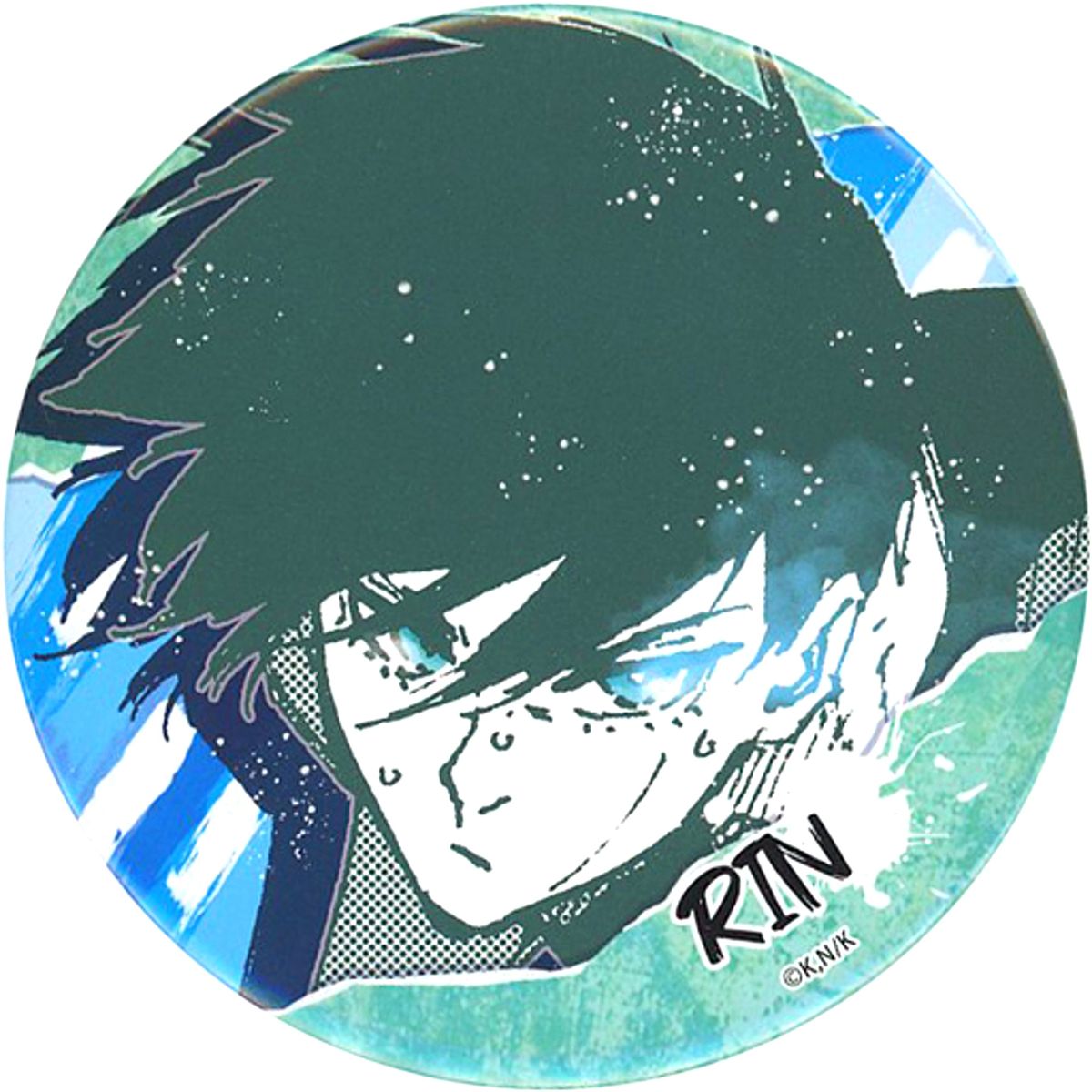 Rin Itoshi Blue Lock Lucky Button Box Both Eyes Visible Prize Included [USED]