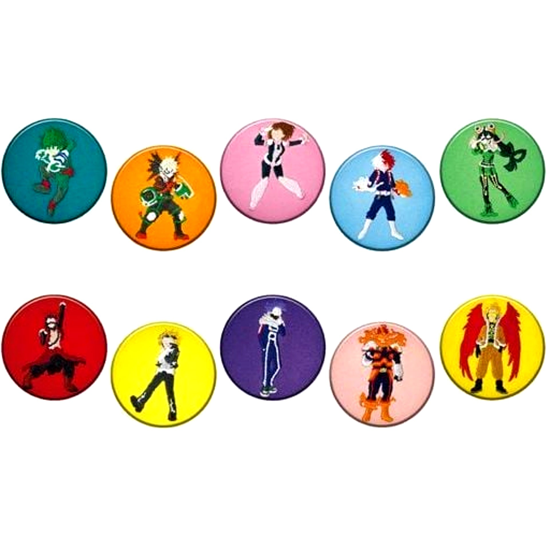 Set of 10 My Hero Academia Embroidery Button Vol.2 [USED]