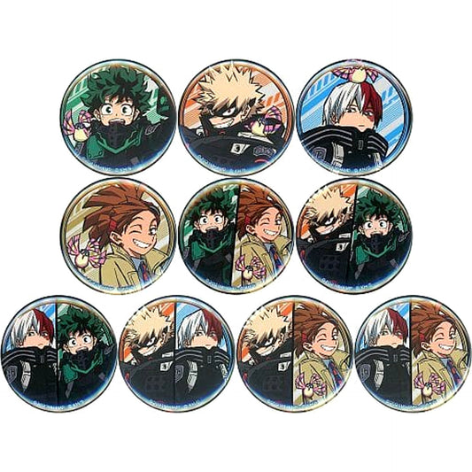Shoto Todoroki & Others My Hero Academia: World Heroes' Mission All 10 Types Set Newly Drawn Button Collection No Anime.No Life. Tower Records Cafe Limited [USED]