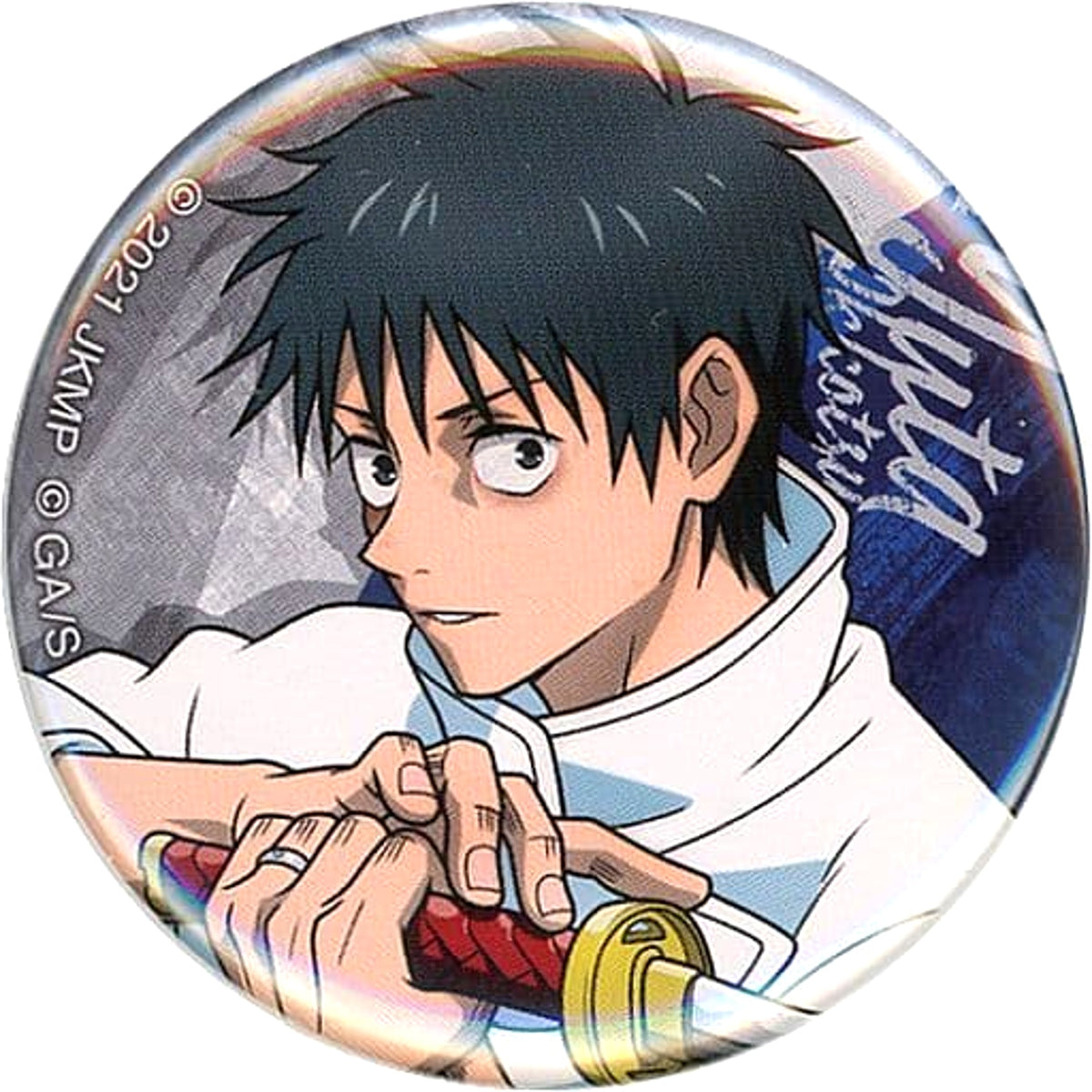 Jujutsu Kaisen 0 Yuta Okkotsu Trading Can Badge Dai Kouryu Exhibition 0 Illustrations Daikouryu Exhibition 0 Limited Buttons [USED]