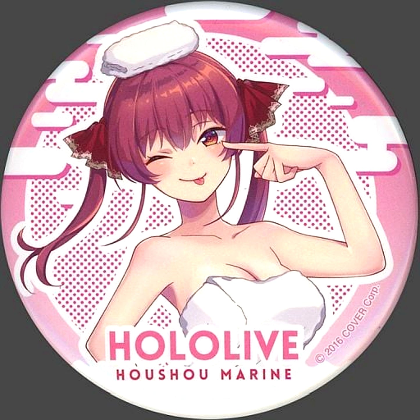 Houshou Marine hololive x Gokurakuyu RAKU SPA Furo Life Trading Button Bath Day Ver. [USED]