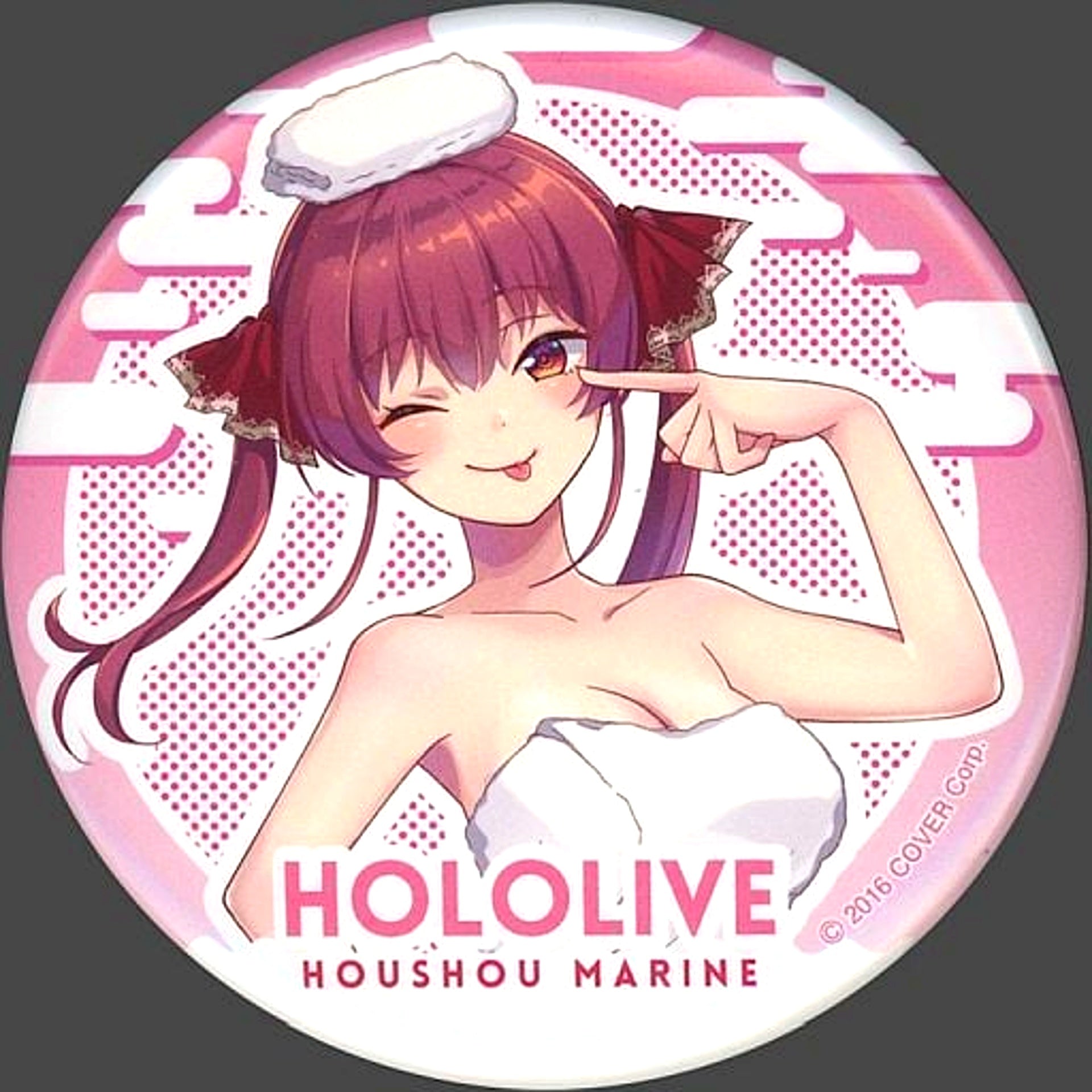 Houshou Marine hololive x Gokurakuyu RAKU SPA Furo Life Trading Button Bath Day Ver. [USED]