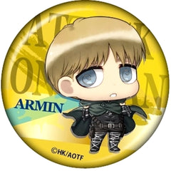 Attack on Titan Armin Arlert Chimi Chara Can Badge Buttons [USED]
