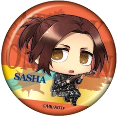 Attack on Titan Sasha Blouse Chimi Chara Can Badge Buttons [USED]