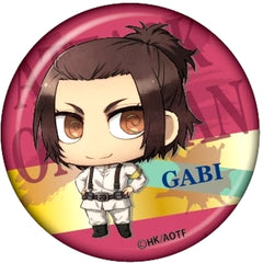 Attack on Titan Gabi Braun Chimi Chara Can Badge Buttons [USED]