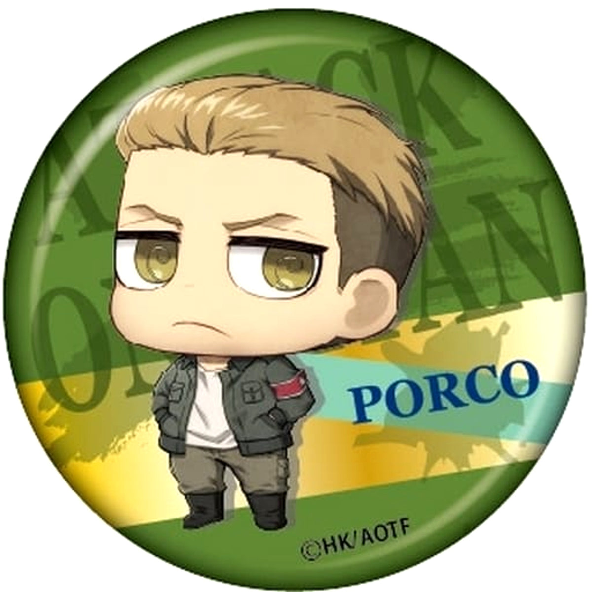 Attack on Titan Porco Galliard Chimi Chara Can Badge Buttons [USED]