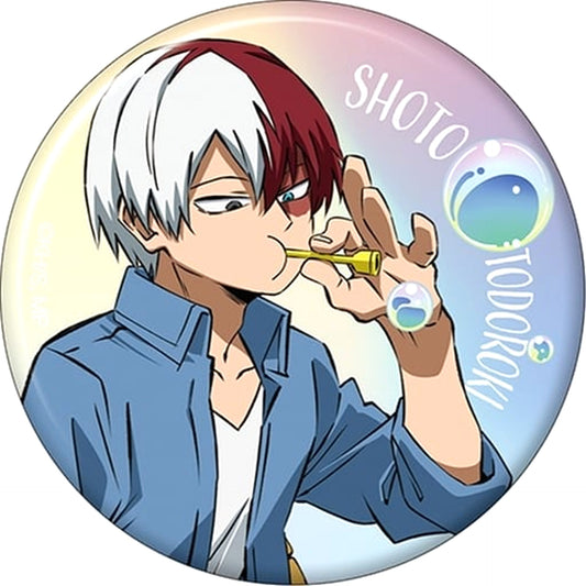 Shoto Todoroki My Hero Academia Chara Badge Collection Soap Bubbles [USED]