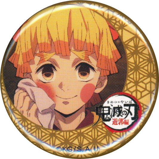 Zenitsu Agatsuma Demon Slayer: Kimetsu no Yaiba Entertainment District Arc ufotable Cafe Machi Asobi CAFE Season 2 32mm Kuji Button [USED]