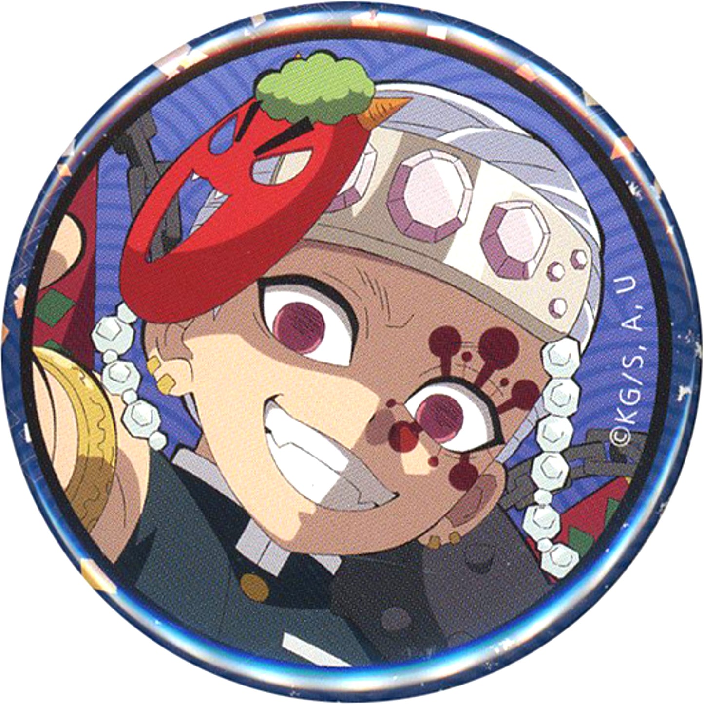 Tengen Uzui Demon Slayer x ufotable Cafe x Machi Asobi CAFE Setsubun Event 2022 Random Button [USED]