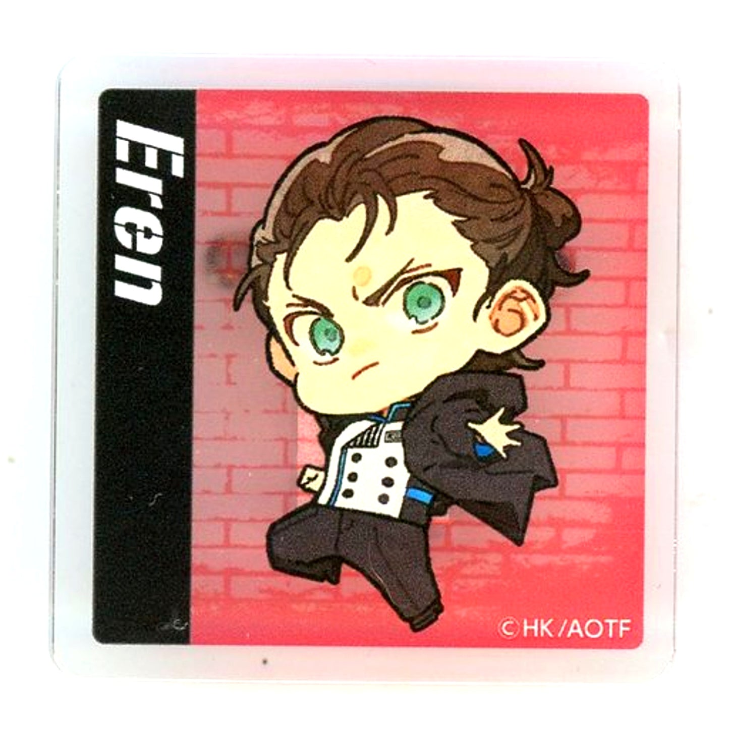 Eren Yeager - Mini Character Attack on Titan in JOYPOLIS - The Final Season - Trading Acrylic Badge [USED]