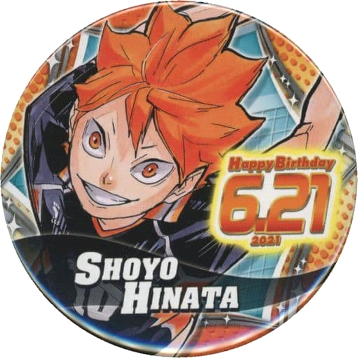 Haikyu!! Shoyo Hinata 2021 Birthday Can Badge Buttons [USED]