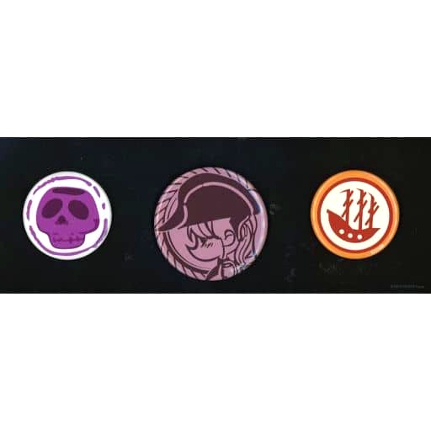 Virtual YouTuber hololive Houshou Marine Matching with Captain Button Set 3-Piece Set Houshou Marine Birthday Commemoration 2021 [USED]