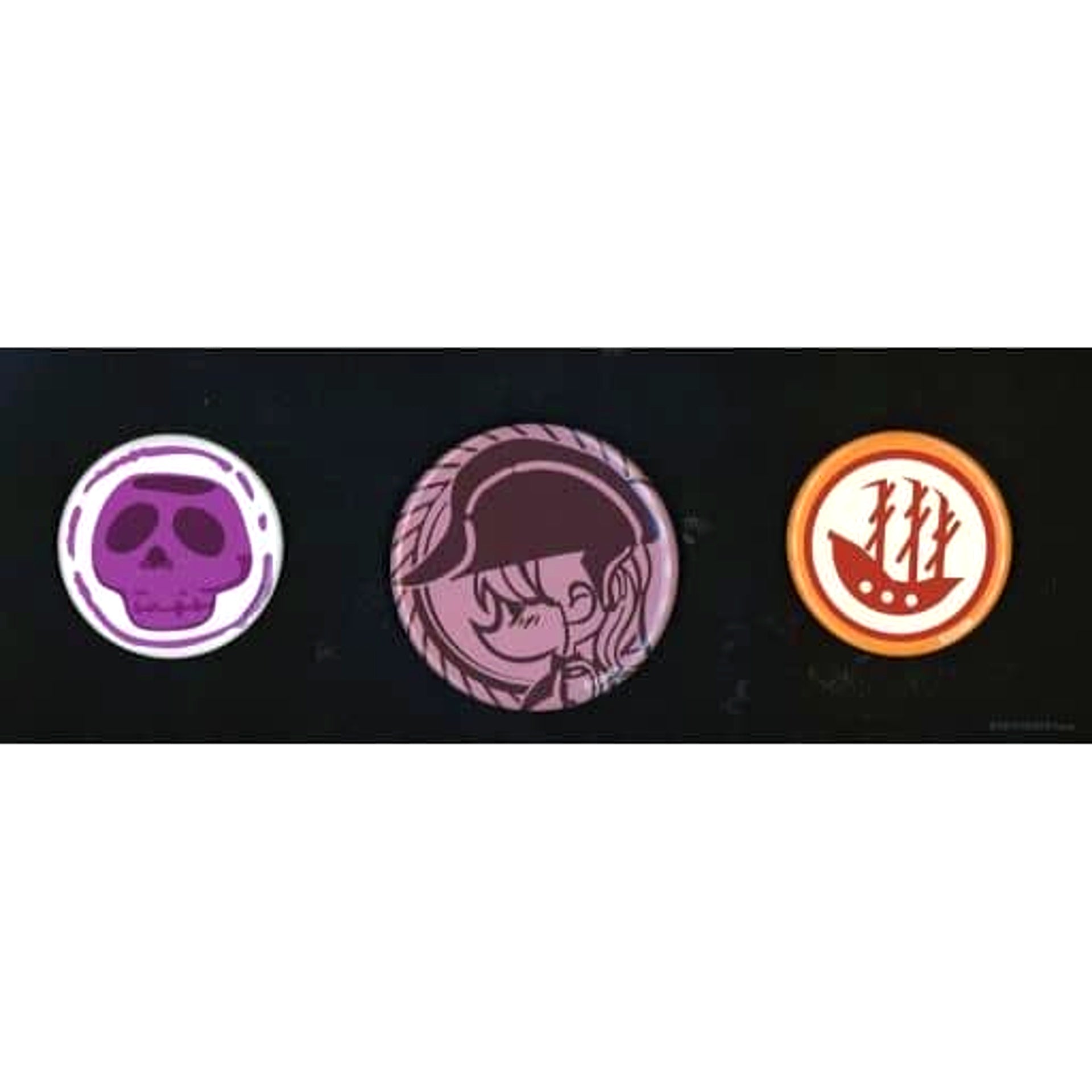 Virtual YouTuber hololive Houshou Marine Matching with Captain Button Set 3-Piece Set Houshou Marine Birthday Commemoration 2021 [USED]