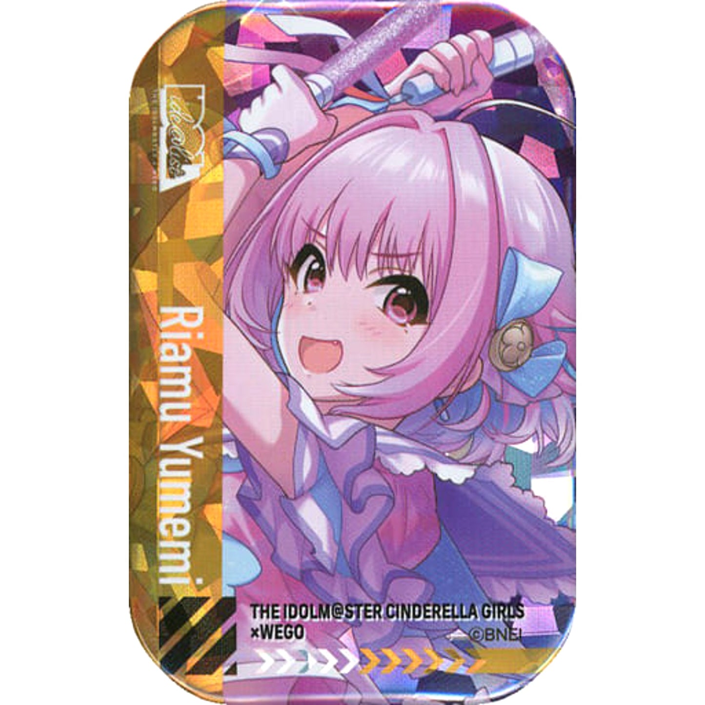 THE IDOLM@STER Cinderella Girls Riamu Yumemi Hologram Trading Can Badge C Wego Limited Buttons [USED]