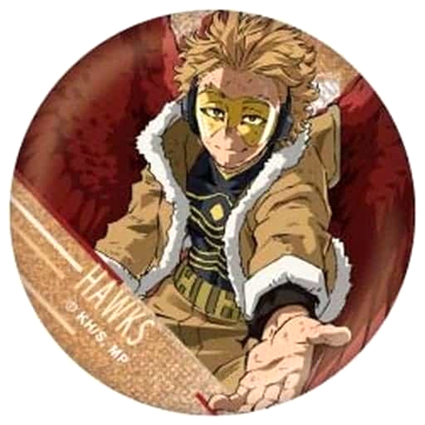 My Hero Academia Hawks Glitter Random Button Donna Pinch demo Te o Sashinoberu! [USED]