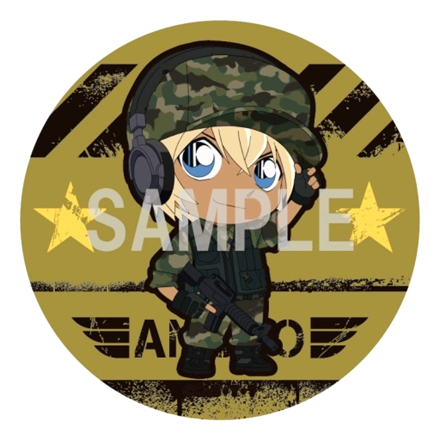 Toru Amuro Detective Conan Trading Button Survival Deformed [USED]