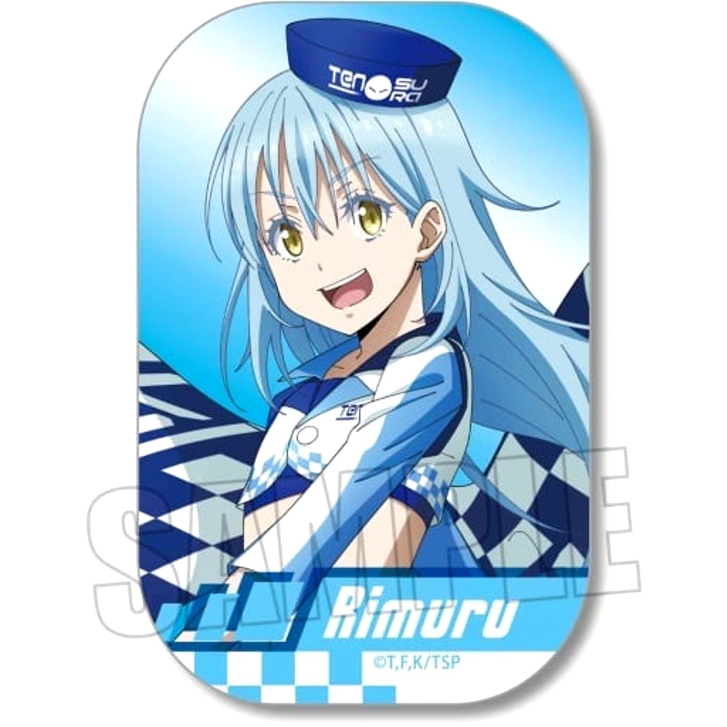 That Time I Got Reincarnated as a Slime Rimuru Racing Ver. Square Can Badge Buttons [USED]