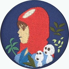 Ghibli ga Ippai Ashitaka Studio Ghibli Embroidery Brooch Collection Men's Ver. Donguri Kyowakoku Limited Brooch [USED]