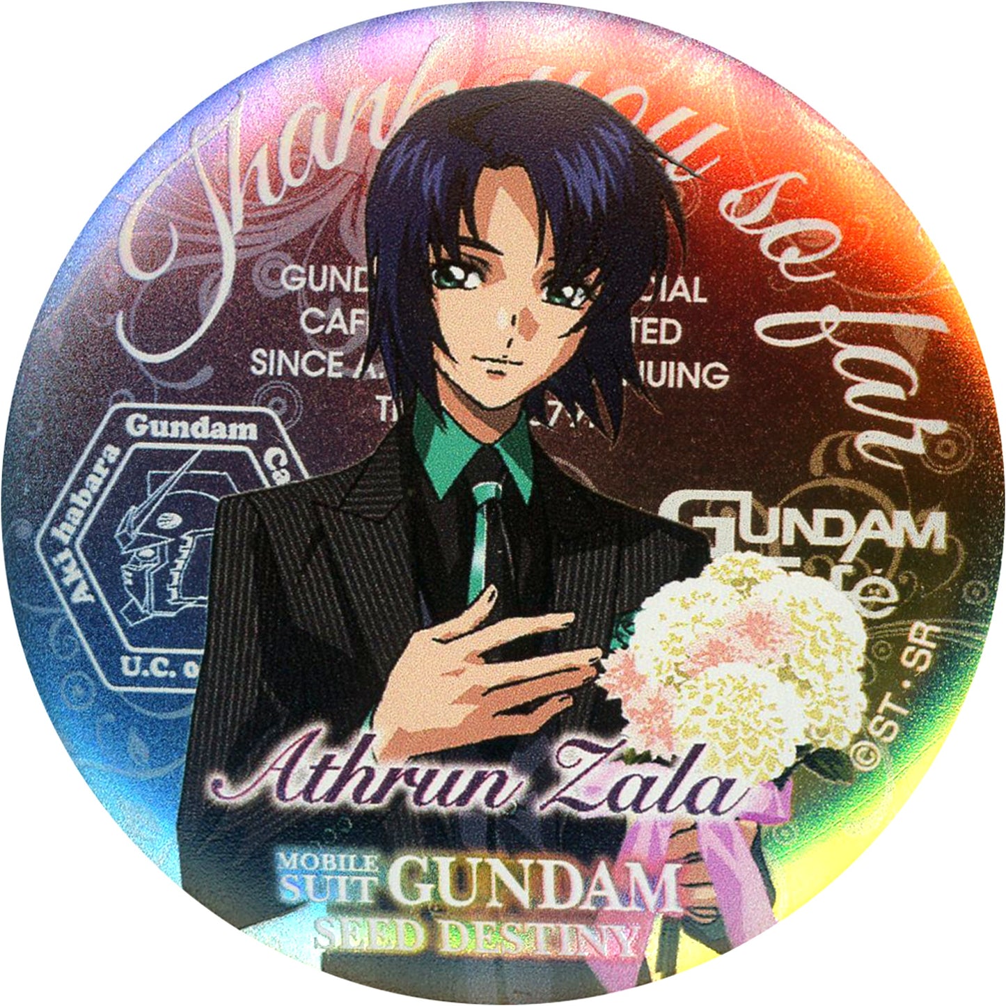 Athrun Zala Magnet Badge Gundam SEED DESTINY Thanks Ver. Mobile Suit Gundam SEED DESTINY GUNDAM Cafe Precious Memories [USED]