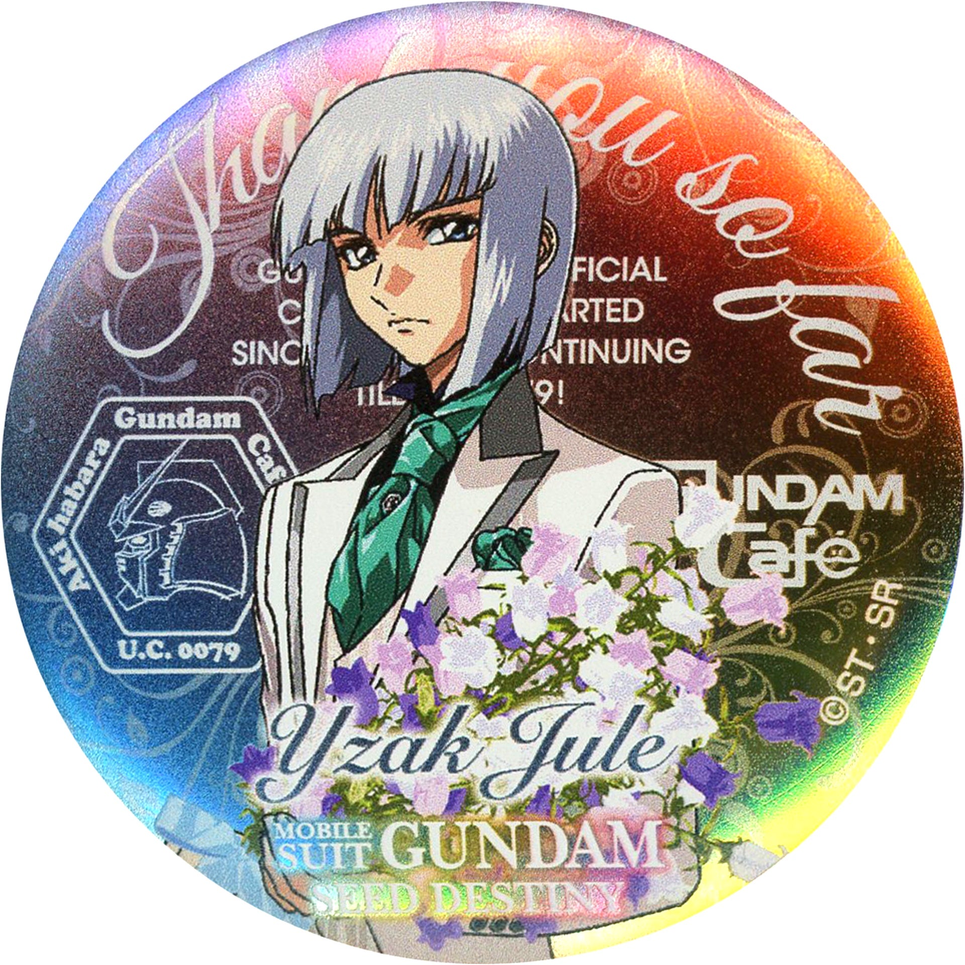Yzak Joule Magnet Badge Gundam SEED DESTINY Thanks Ver. Mobile Suit Gundam SEED DESTINY GUNDAM Cafe Precious Memories [USED]