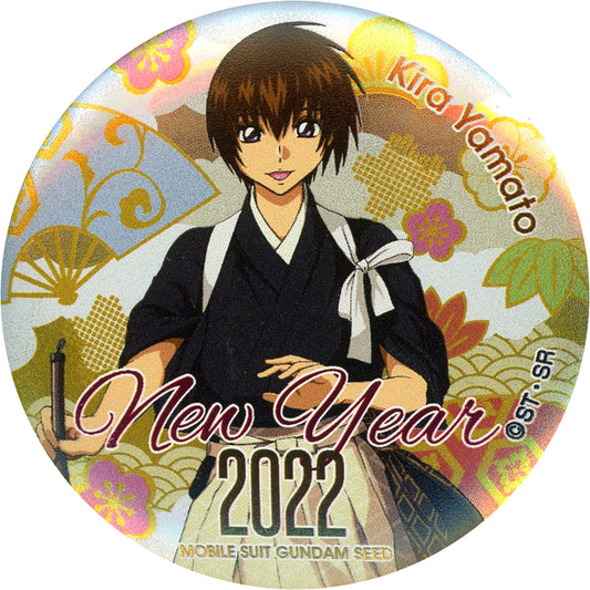 Kira Yamato Magnet Badge Gundam SEED New Year Mobile Suit Gundam SEED GUNDAM Cafe NEW YEAR 2022 Goods [USED]