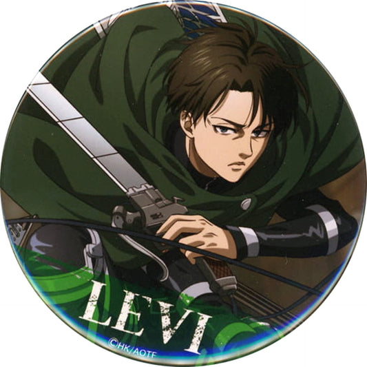 Attack on Titan Levi Ackerman Waku Doki Kuji Attack On Titan BIG Can Badge Prize J Buttons [USED]